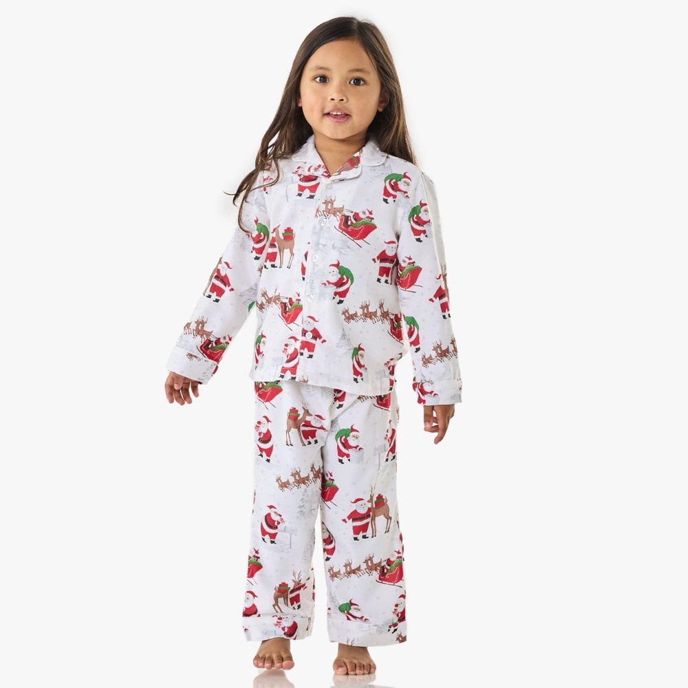 Heritage Santa Flannel Pajama Set - PBK - Picture 2 of 8